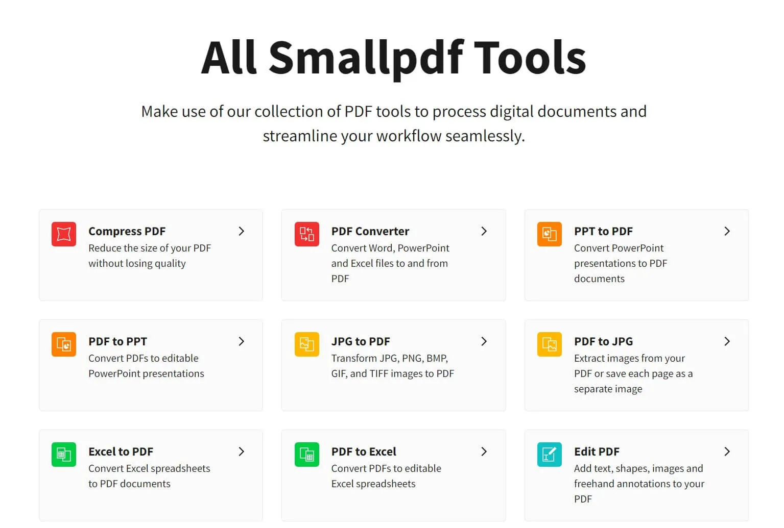 smallpdf pdf creator online