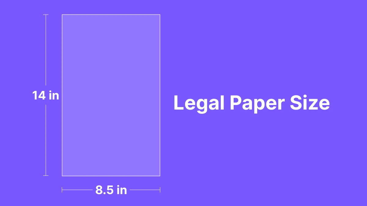 ¿Cuáles son el tamaño y las dimensiones del papel legal en 2024?