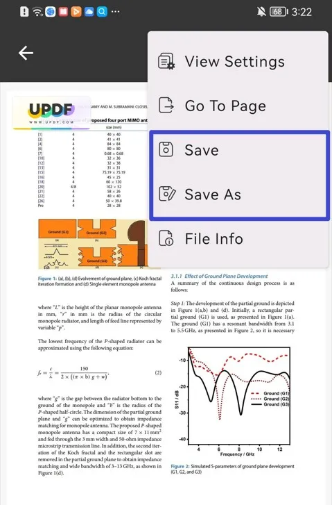 save pdf on android