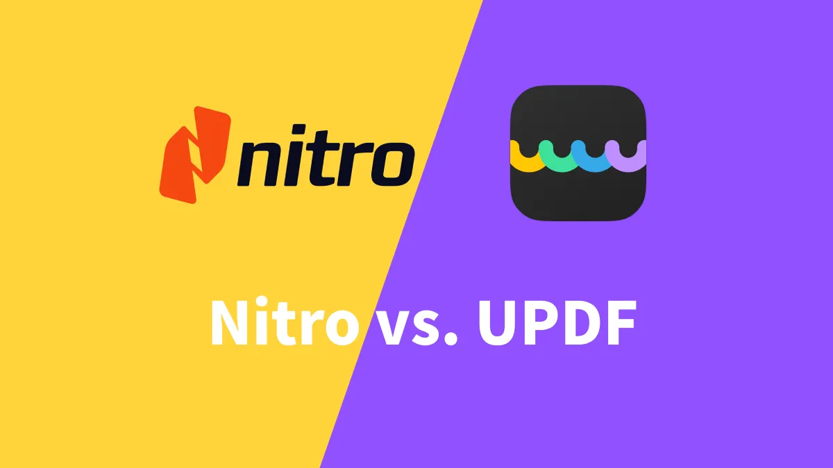 Nitro vs. UPDF - Uma Comparação Completa para Auxiliá-lo a Tomar uma Melhor Decisão