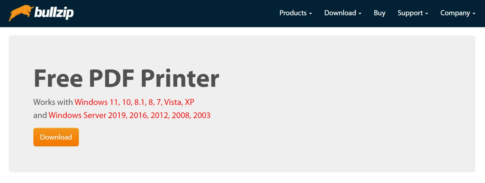 free pdf printer for windows 7 bullzip