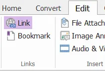 Foxit PDF link editor