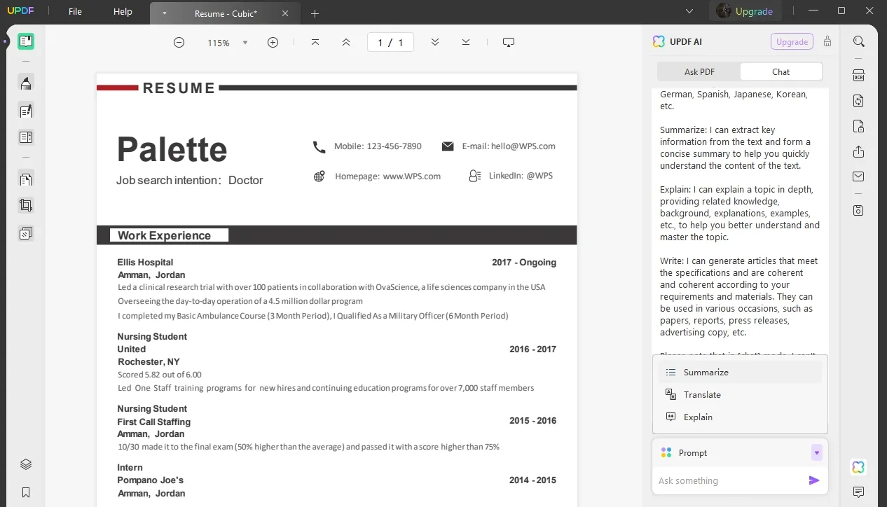 edit pdf resume ai windows