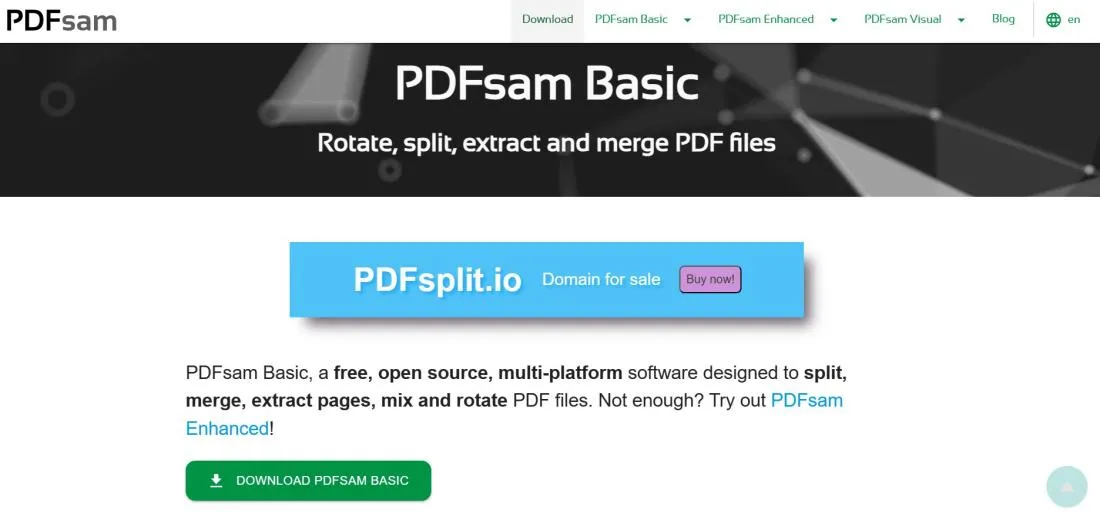 pdfsam interface