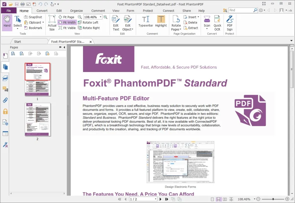 pdf image editor Foxit 