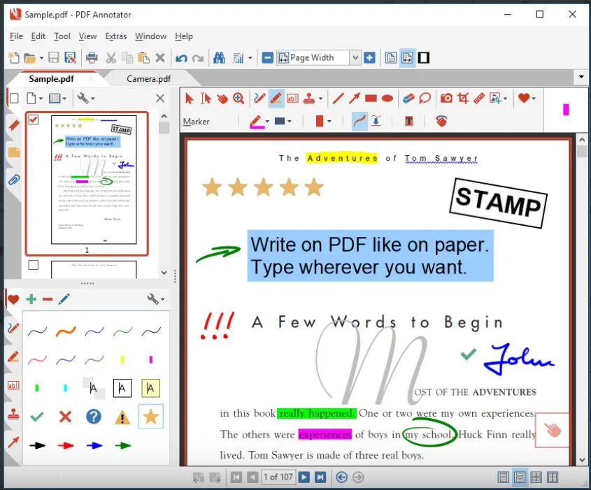 pdf eraser tool pdf annotator