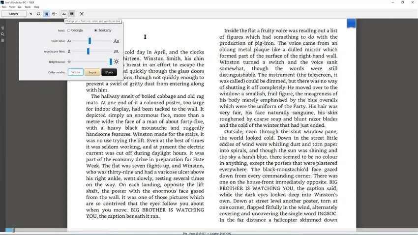 ebook reader - Kindle for PC 