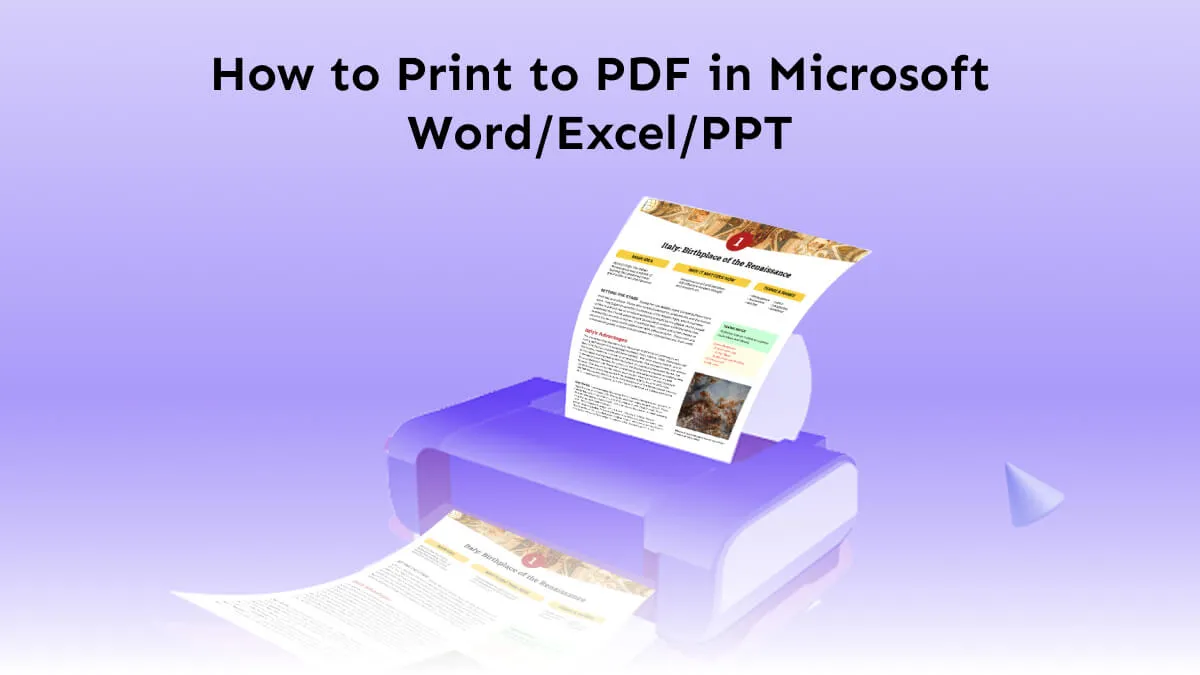 How to Print to PDF in Microsoft Word/Excel/PPT (Windows 11 & 10 & 7)