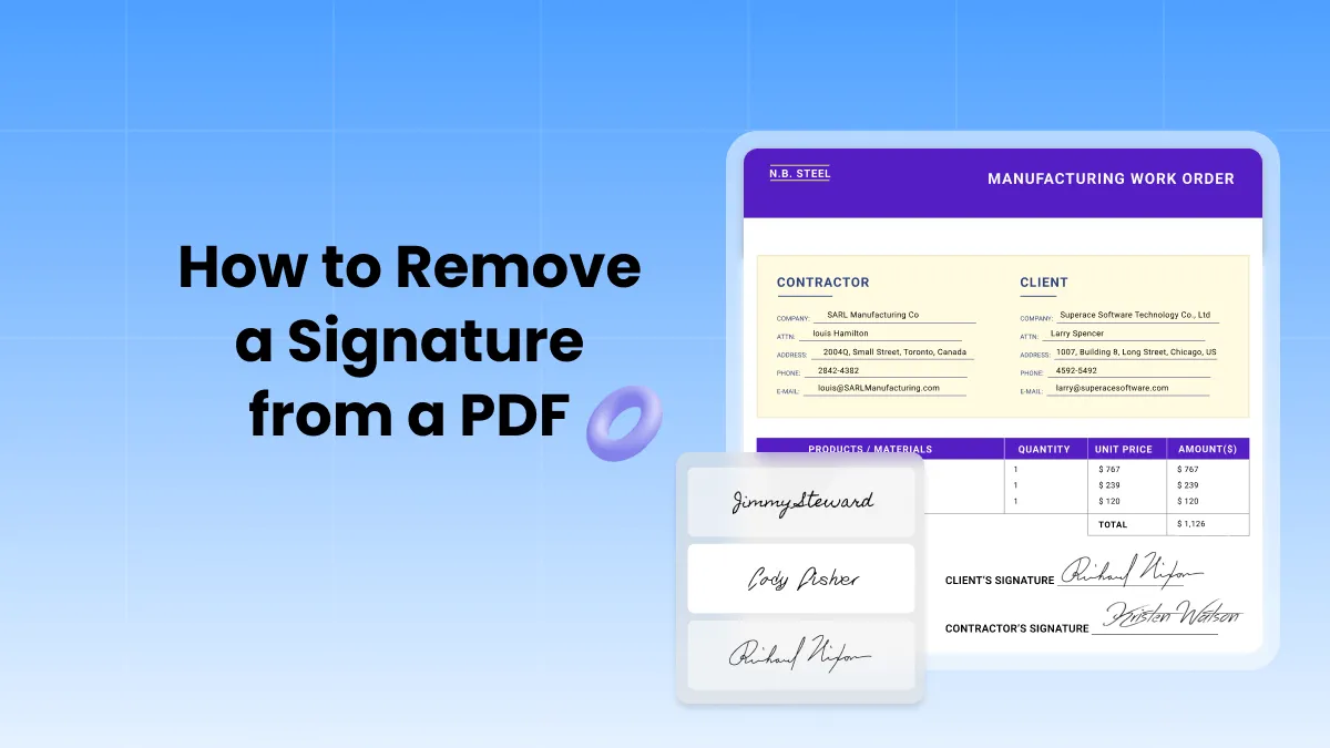 2024년 PDF 서명 제거하는 방법
