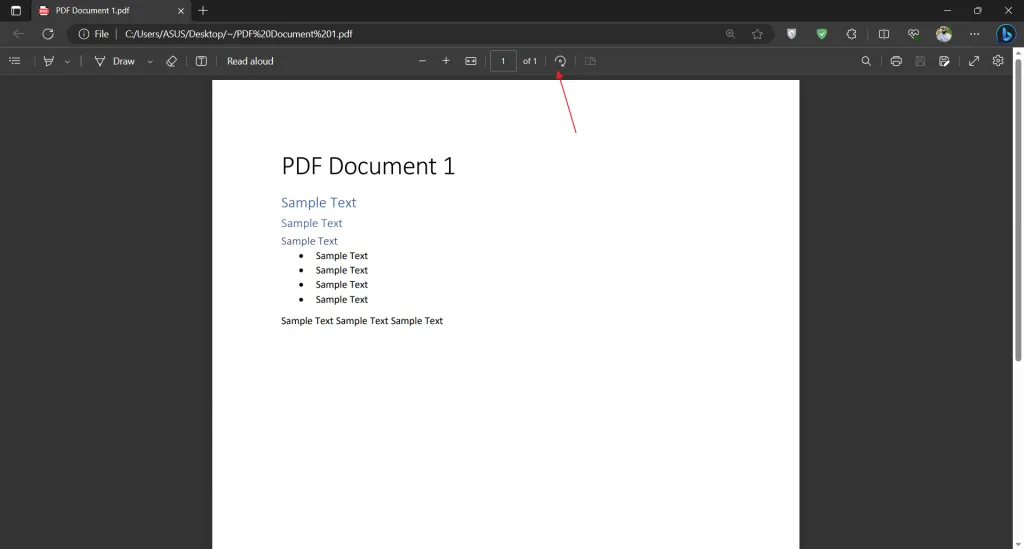open pdf file with microsoft edge
