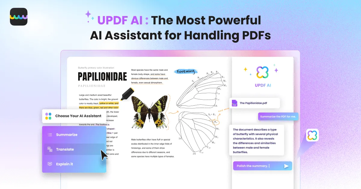 UPDF AI 可將 PDF 翻譯為任何語言
