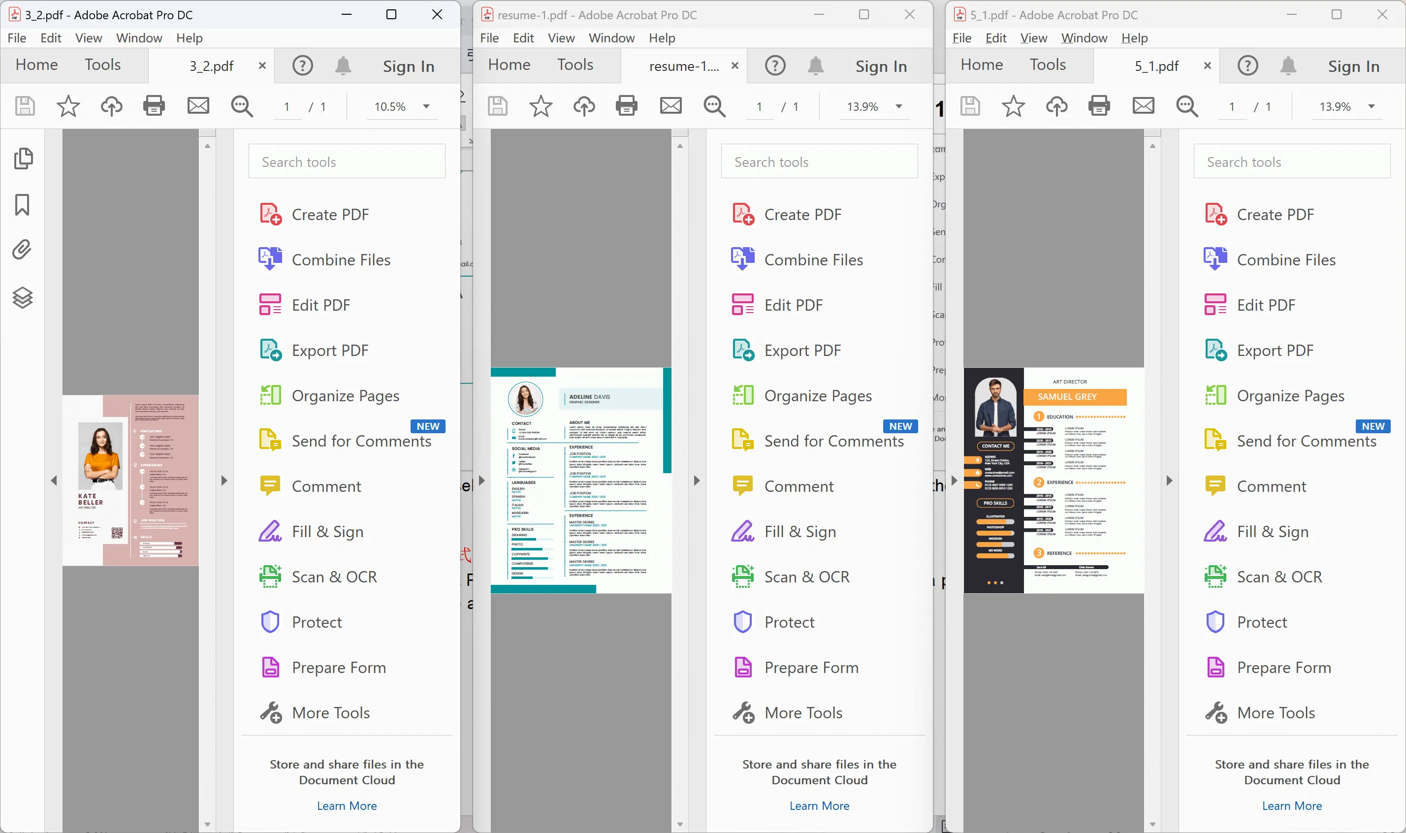 split view pdf split viewing adobe