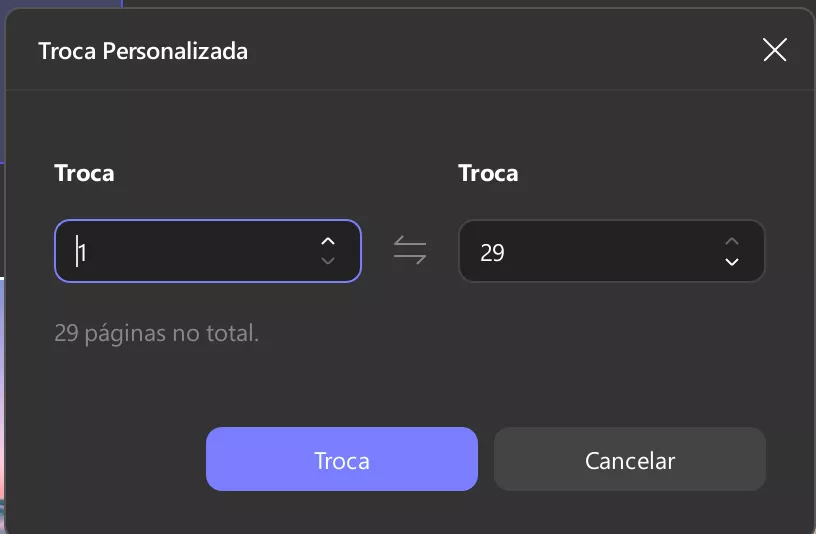 Troca Personalizada