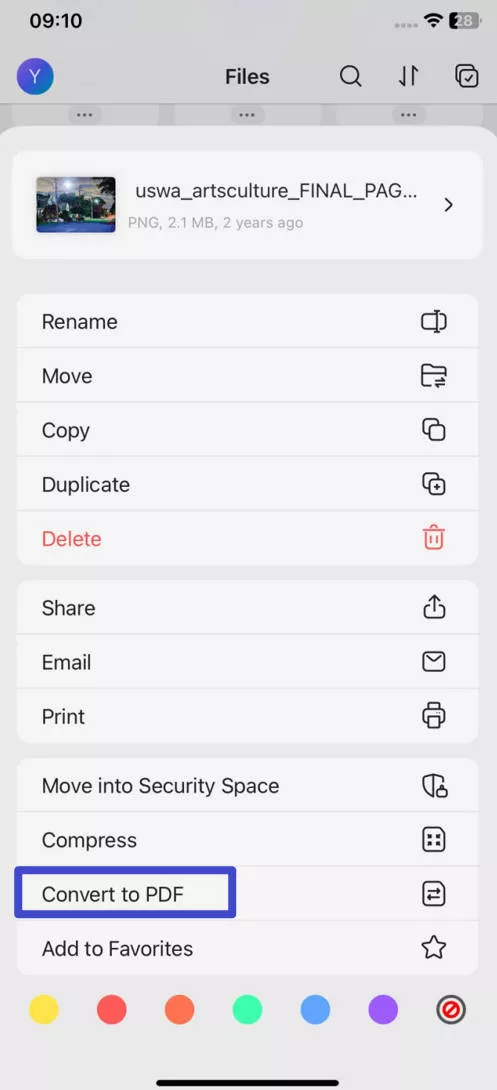 UPDF image-to-PDF app