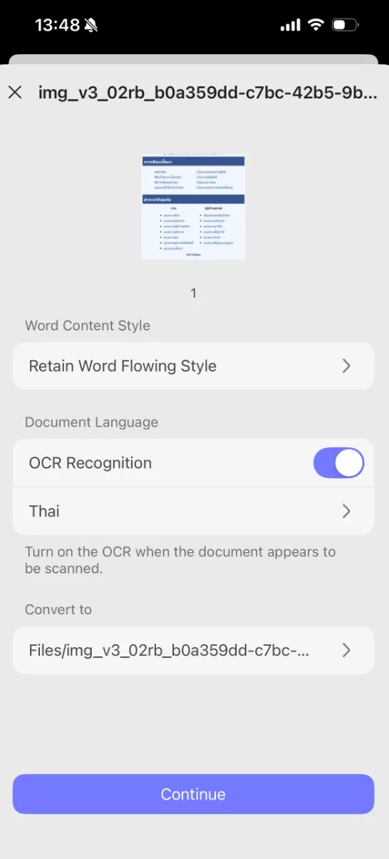 Click "Tools", choose "PDF to Word".