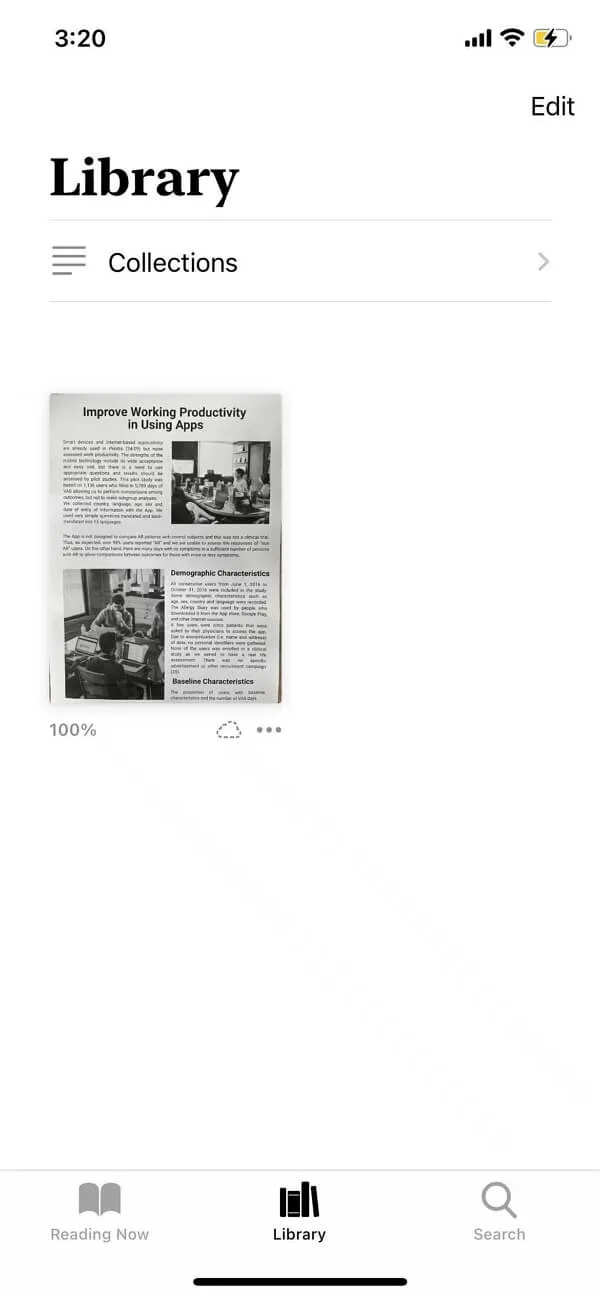 como salvar foto em pdf no iphone