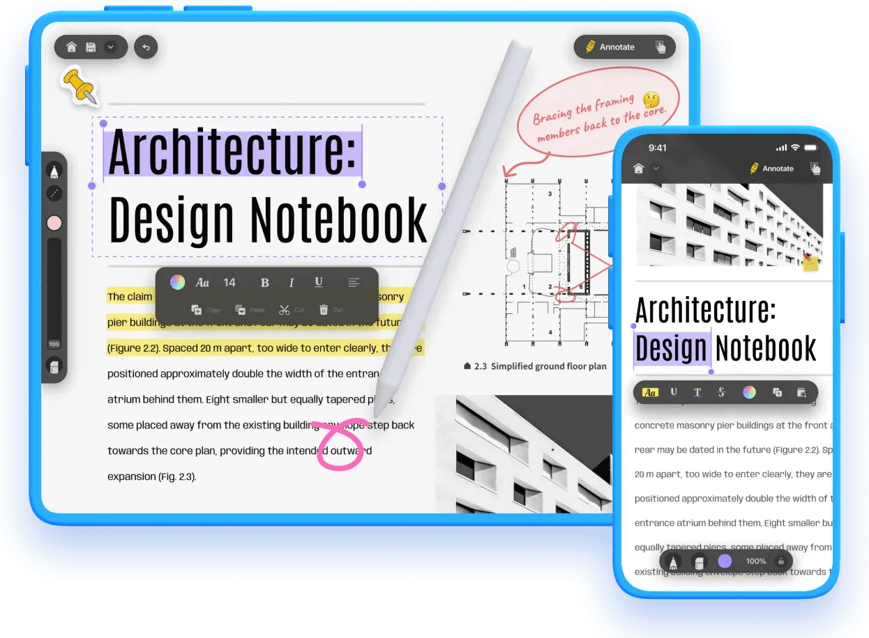 Lecteur de PDF, UPDF pour iOS