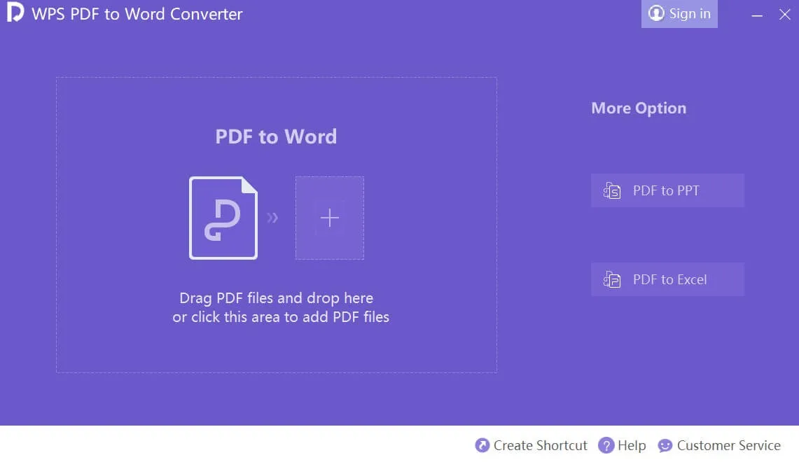 WPS PDF to Word Converter