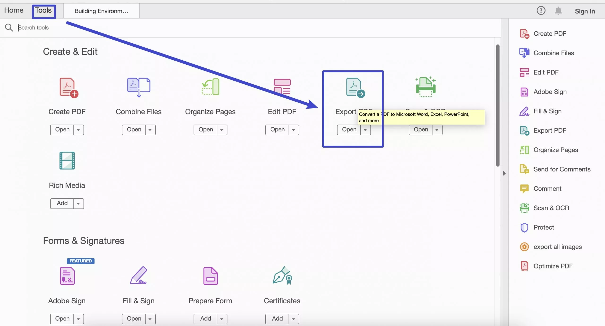 export pdf with old acrobat