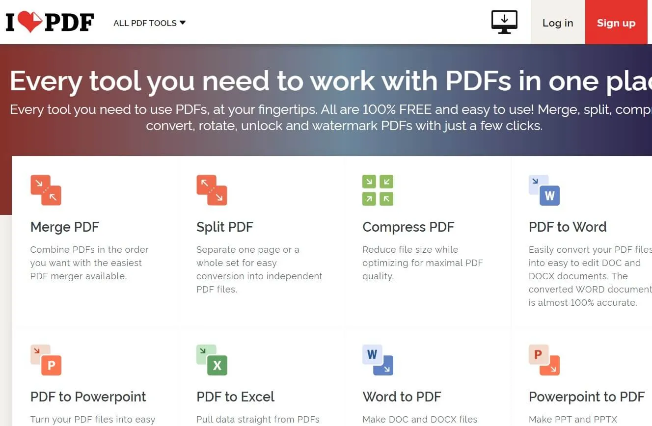 Da pdf a excel online gratis ilovepdf