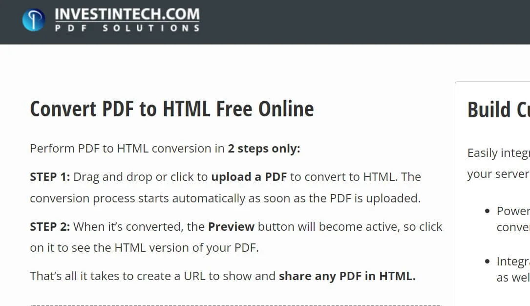 conversor de PDF para HTML