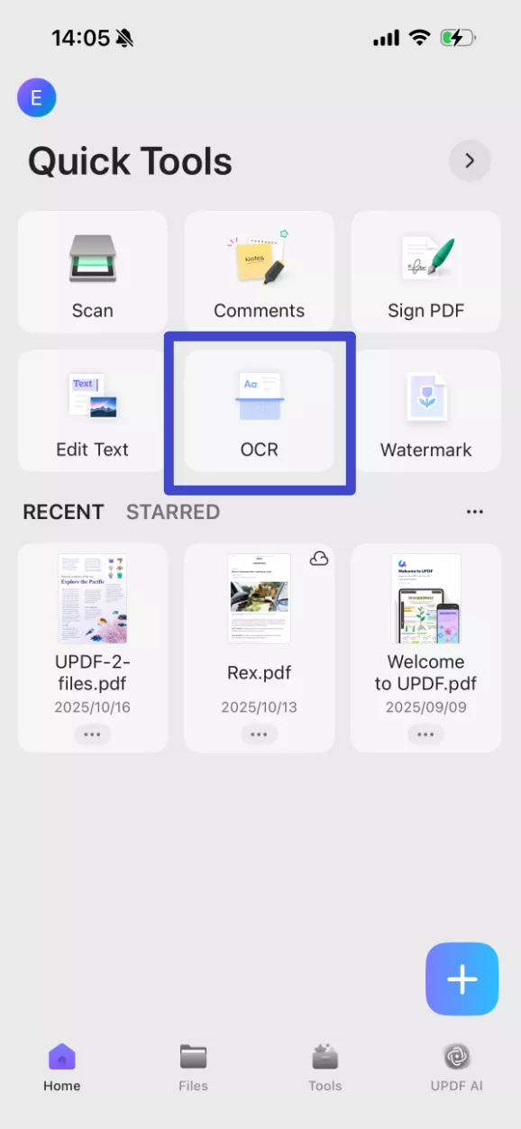Click the " OCR" button, and adjust the settings according to your need.