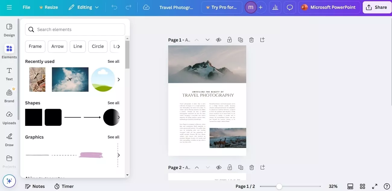 turn pdf to ppt using canva