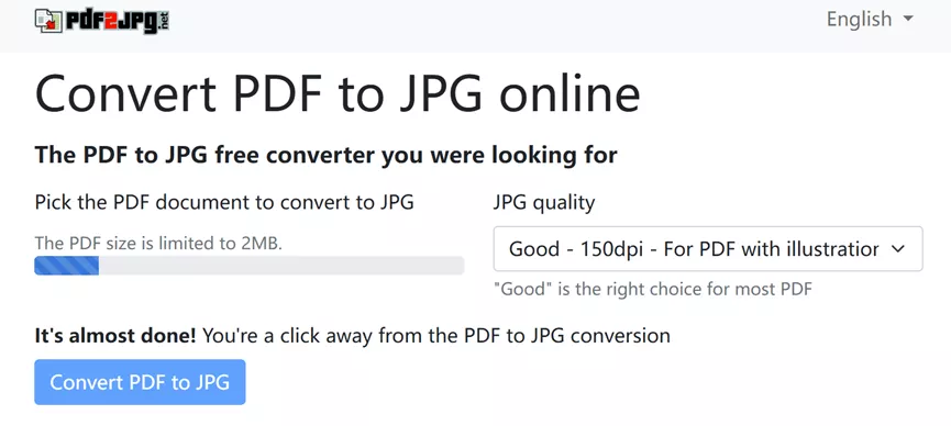 pdf2jpg taking too long to upload the files