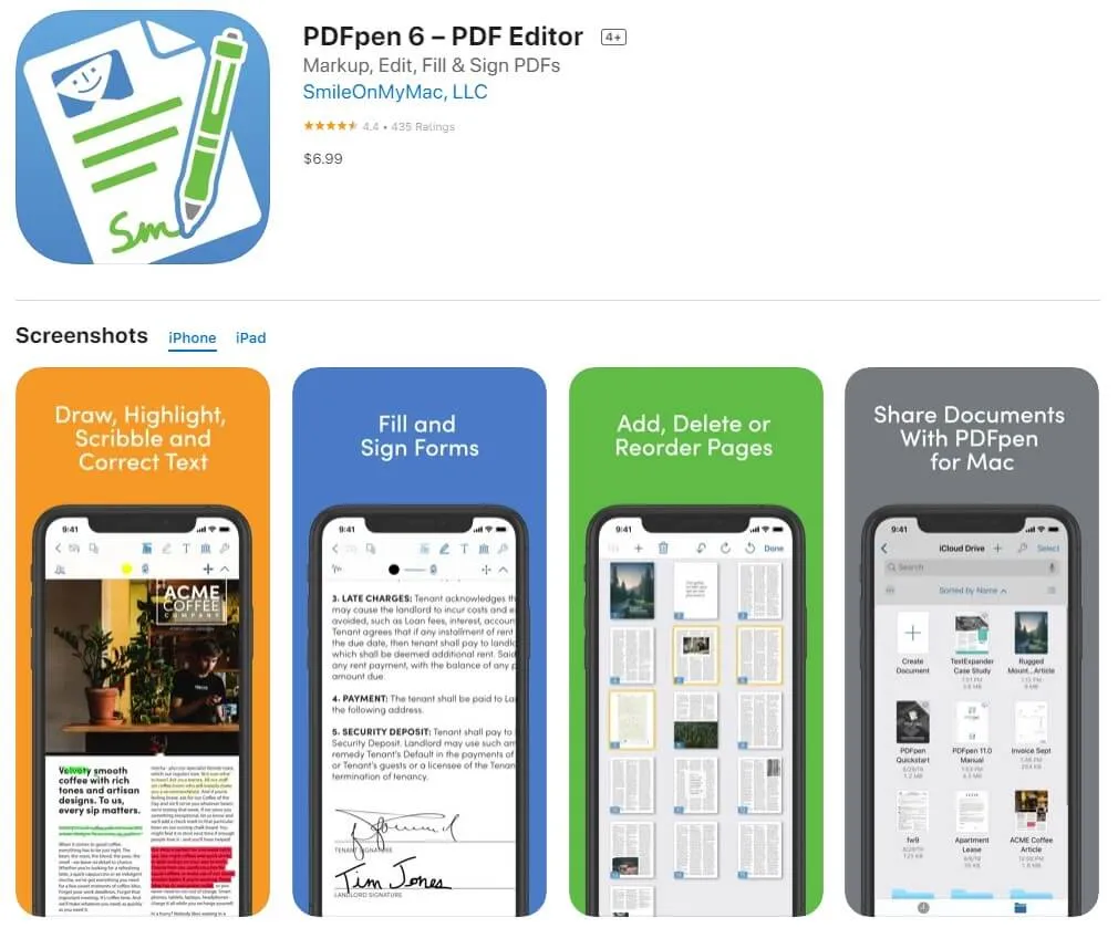 app per firmare PDF con pdfpen