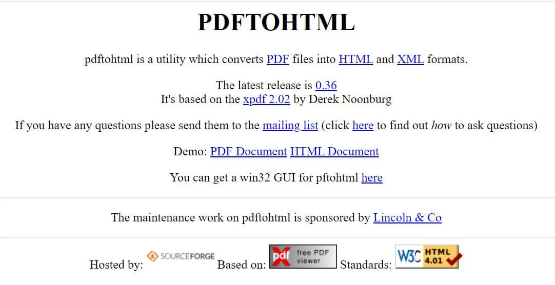 PDFtohtml