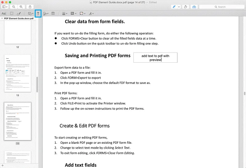 Editar PDF no Mac