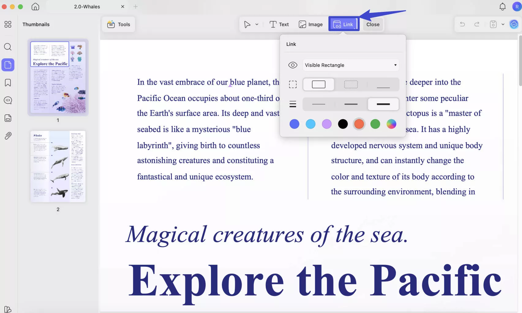 edit pdf link mac