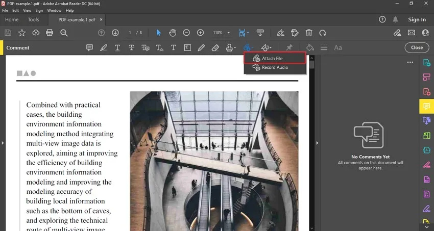 anexar pdf em pdf