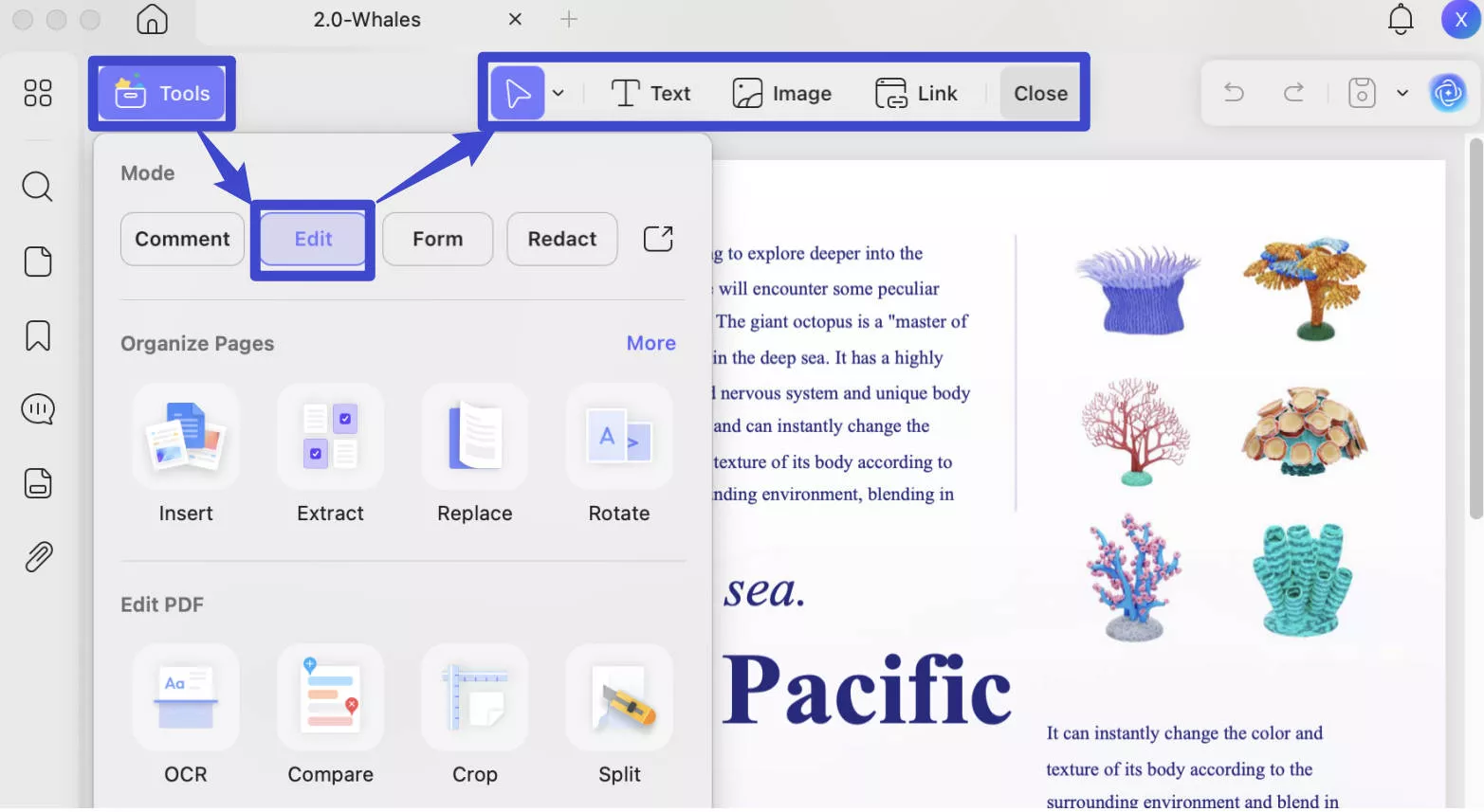 edit pdf in updf