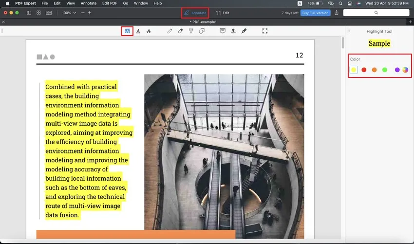 destacar PDF no Mac