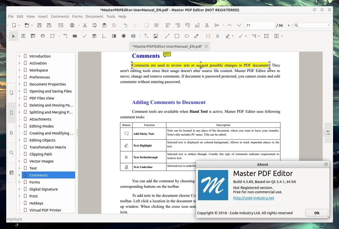 Master PDF Editor Linux