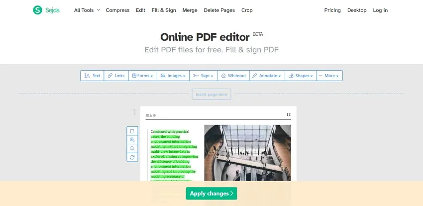 Sejda PDF Editor Download