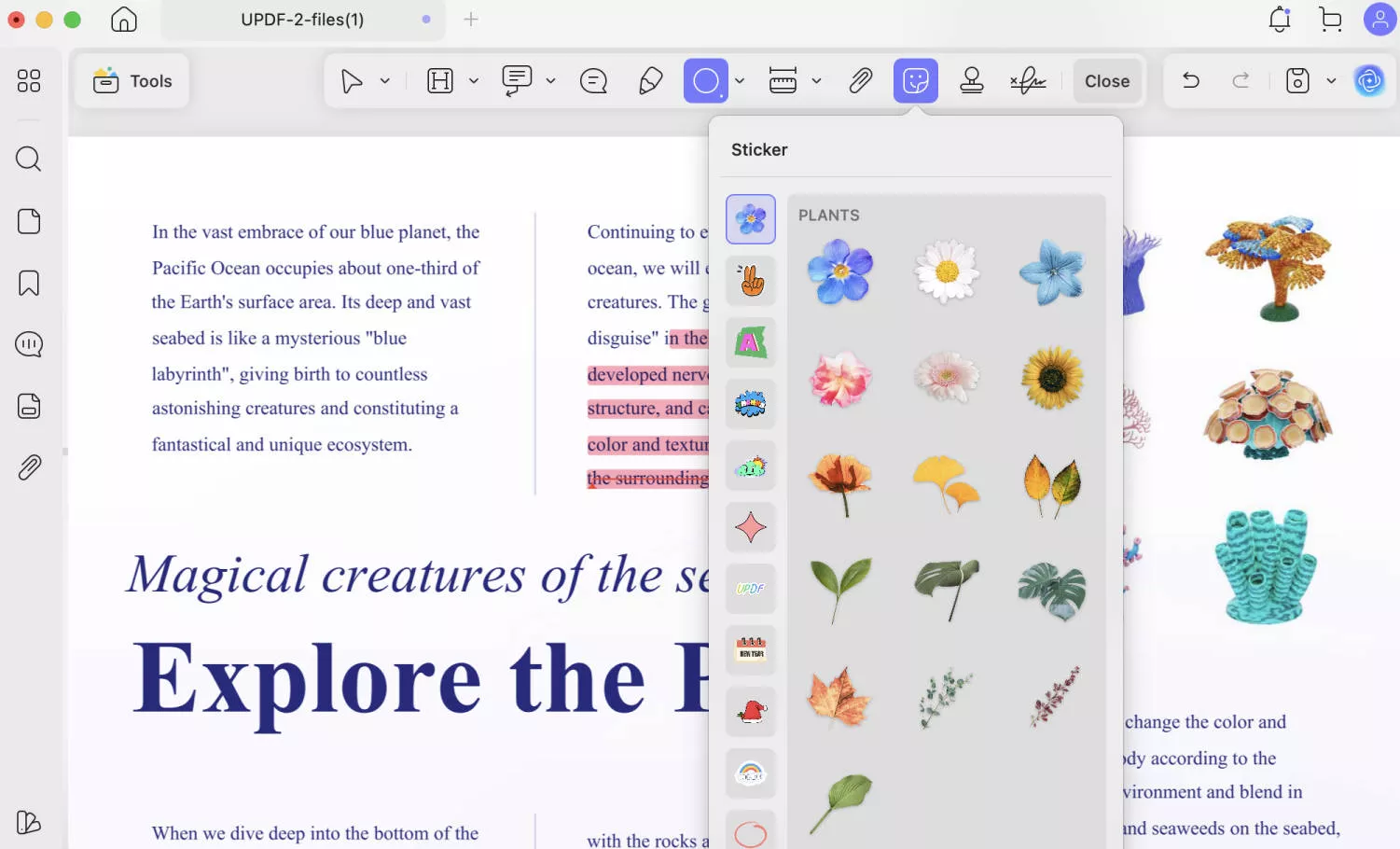 how to mark up a pdf on mac with stickers