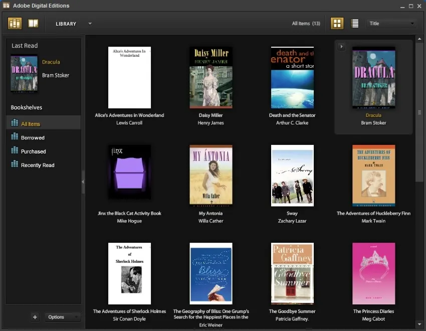 lettore ebook Adobe Digital Editions