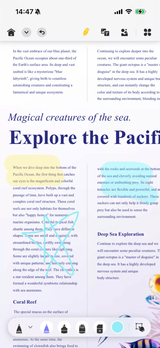 add shapes to pdf on android with pencil