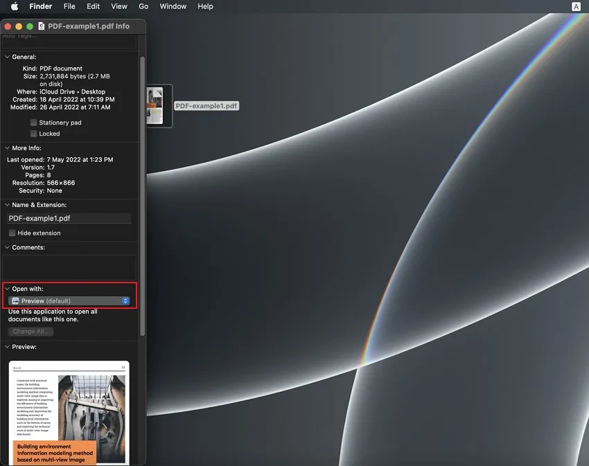 macのデフォルトのPDFリーダー