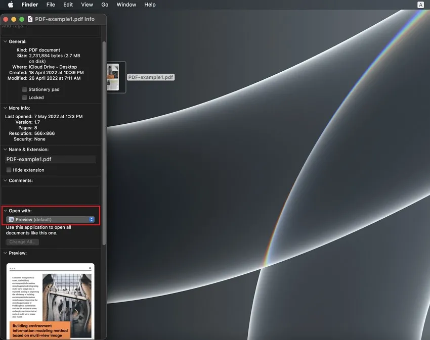 default pdf viewer mac