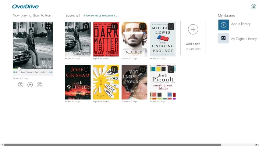 Lecteur de eBooks, OverDrive