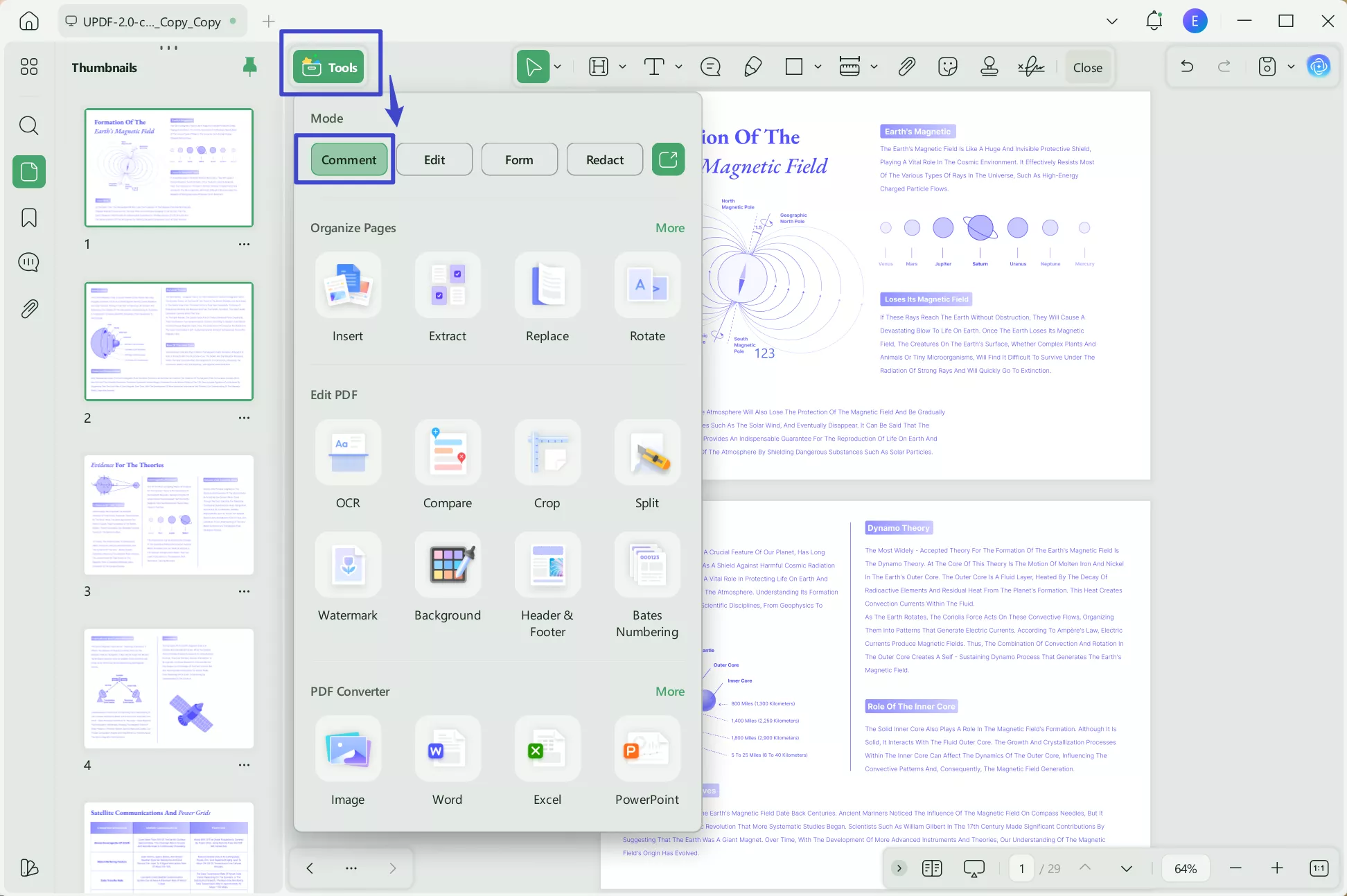 add shapes to pdf with comment feature
