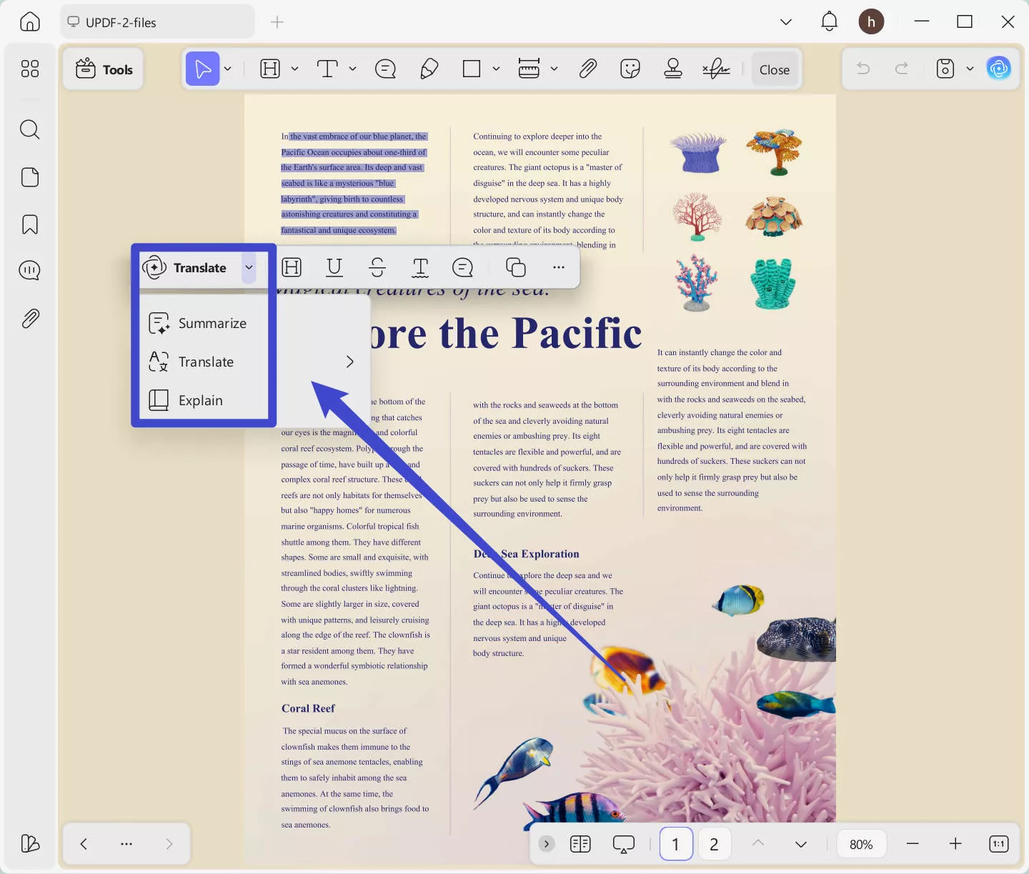 use AI to improve your reading experience with updf