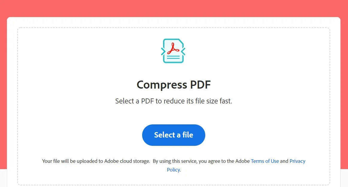 acrobat online pdf compressor