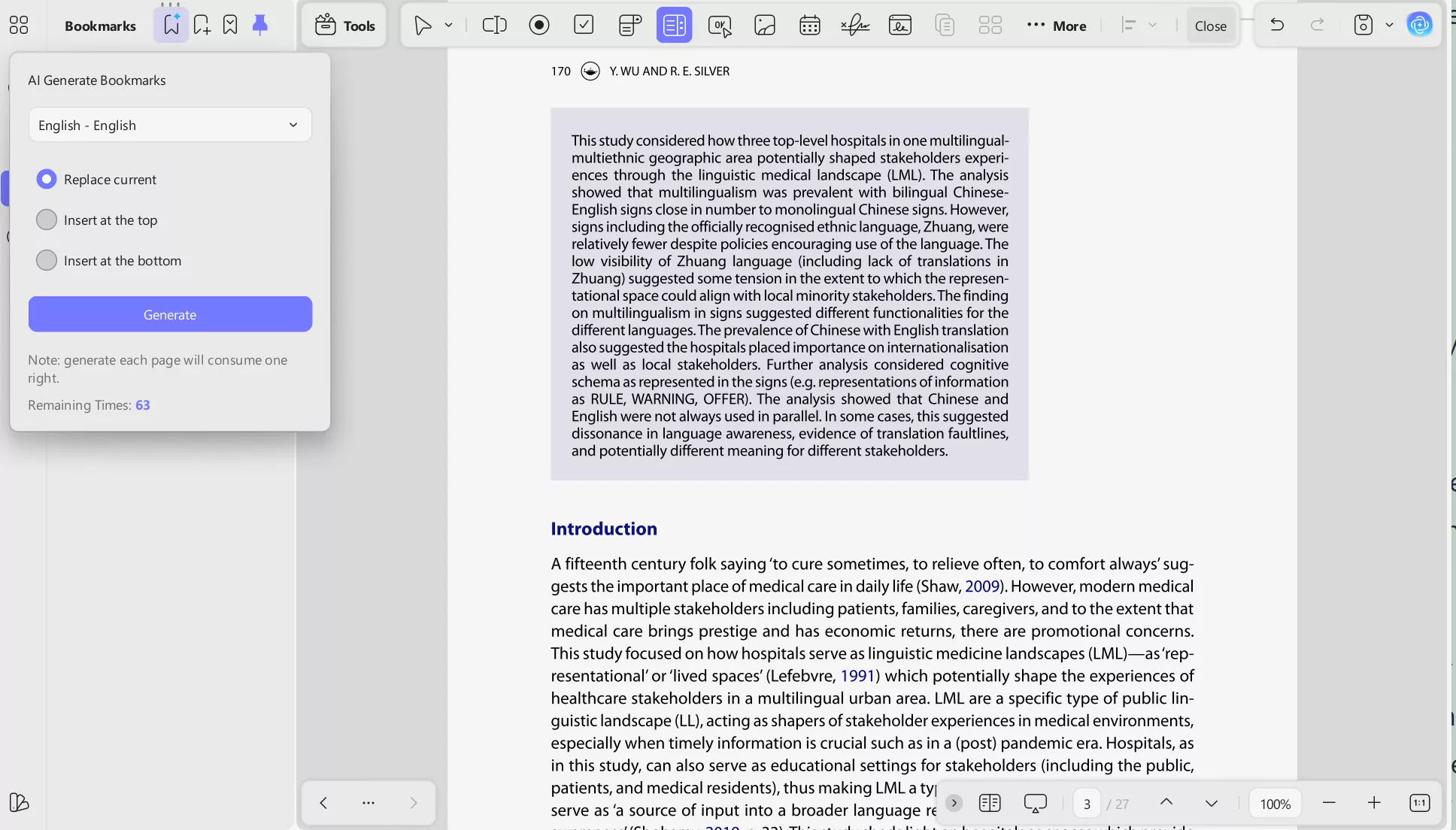 ai generate bookmarks