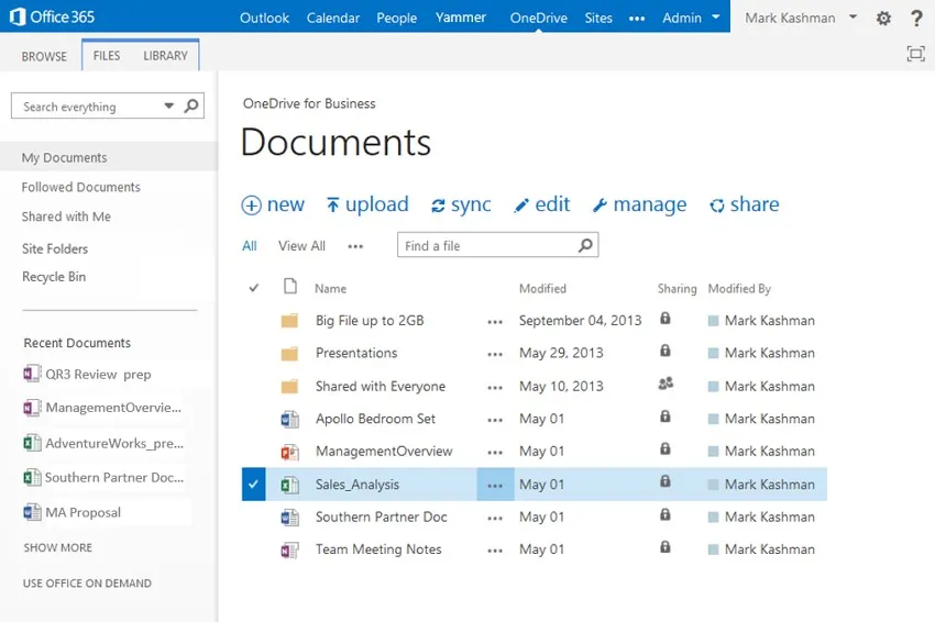 onedrive cloud storage app