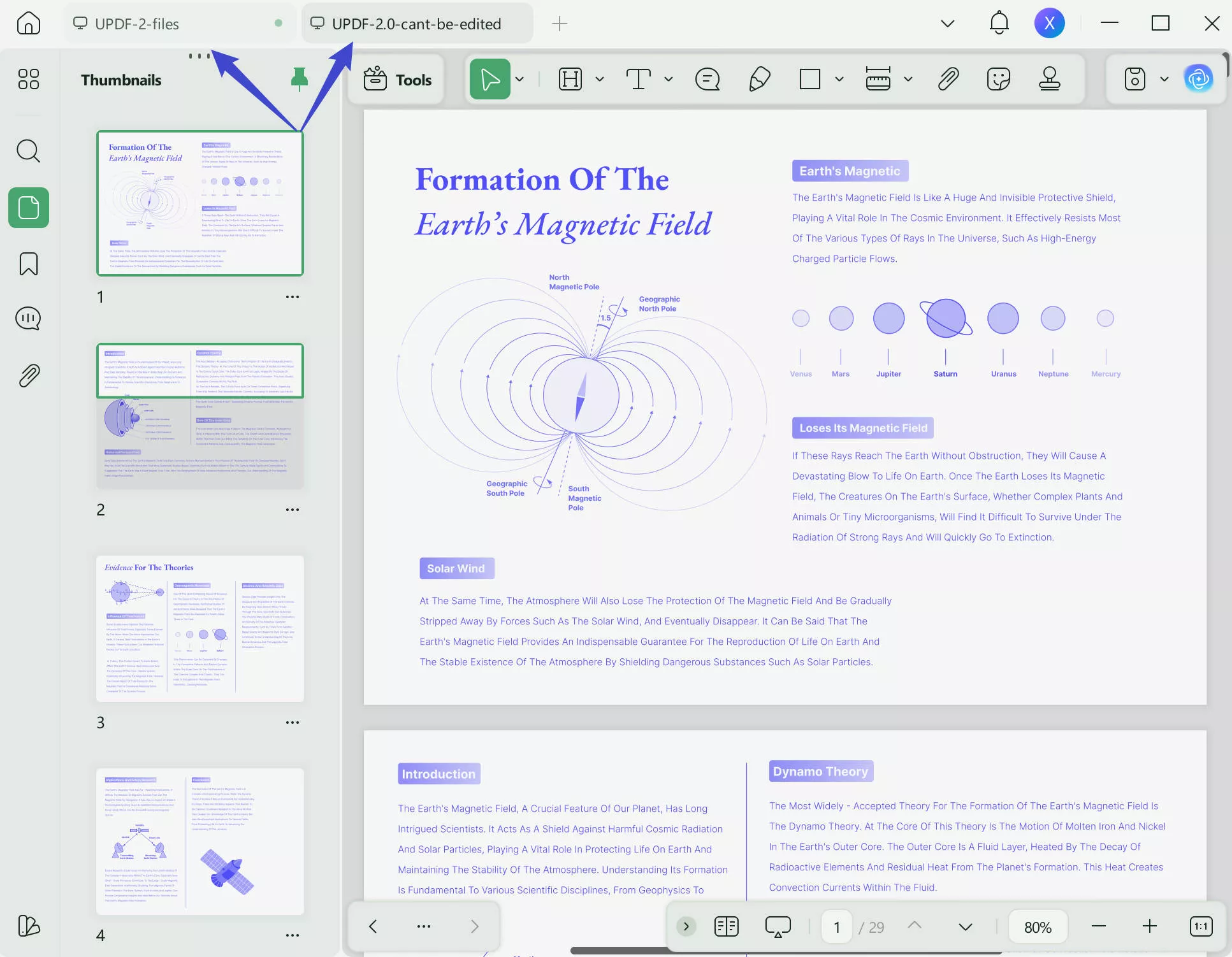 Open multiple PDFs at once in UPDF