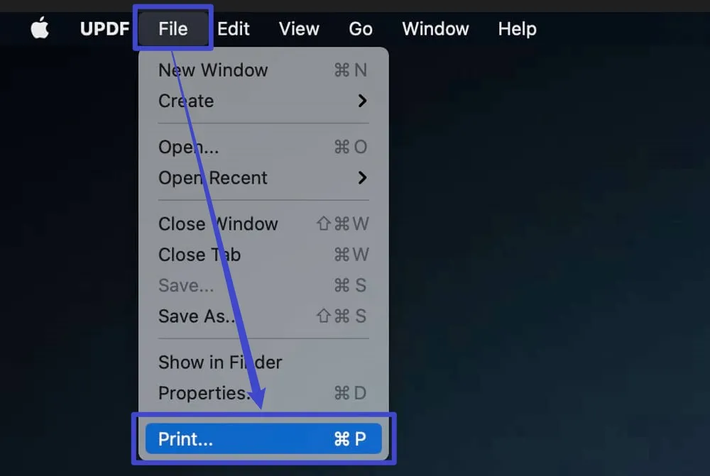 mac print to pdf